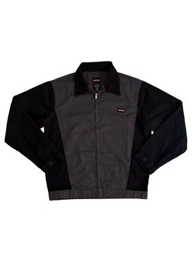 Dickie’s Men's Two-Tone Chore Jacket - Black & Charcoal